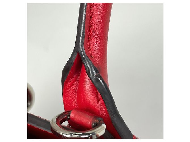 Borsa City Steamer PM Louis Vuitton Rosso - vista 5