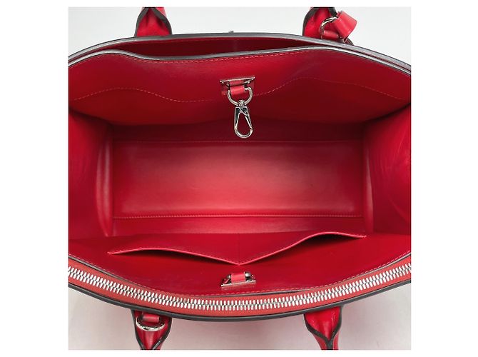 Borsa City Steamer PM Louis Vuitton Rosso - vista 9