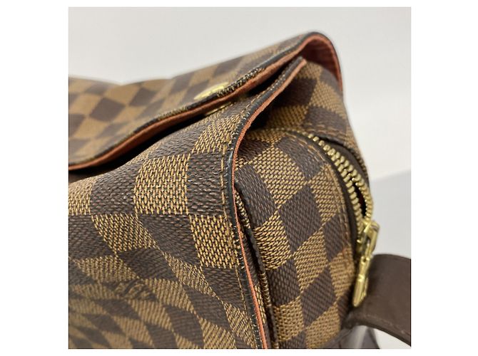 Borsa a Spalla Louis Vuitton Damier Naviglio N45255 in Ebano Damier ebene - vista 11