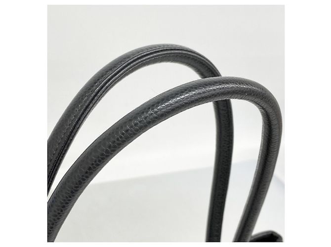 Timeless Bolsa tote de couro de bezerro texturizado preto Chanel - vista 7