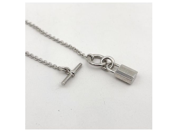 Collar Péndulo Cadena Kelly de Hermès Plata - vista 3