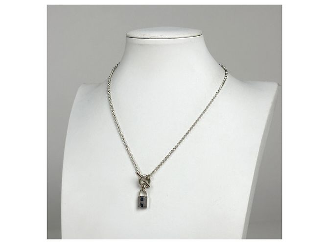 Collar Péndulo Cadena Kelly de Hermès Plata - vista 4