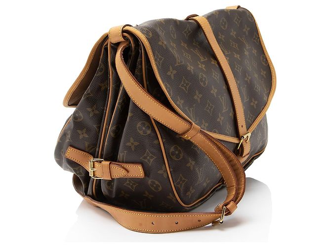 Louis Vuitton Vintage Monogramm Canvas Saumur 35 Umhängetasche Braun - Ansicht 2