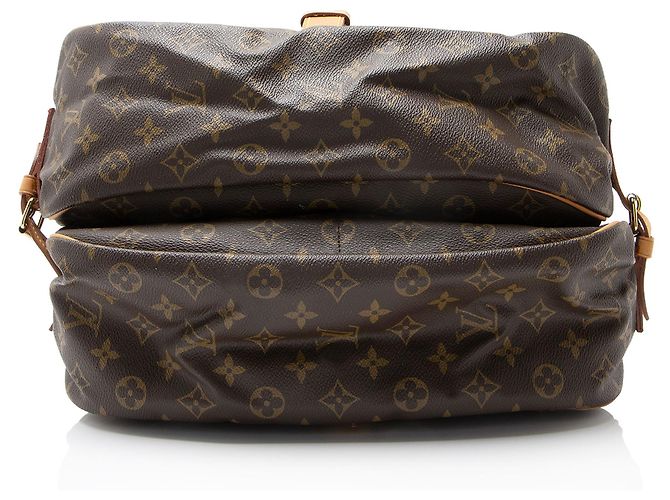 Louis Vuitton Vintage Monogramm Canvas Saumur 35 Umhängetasche Braun - Ansicht 4