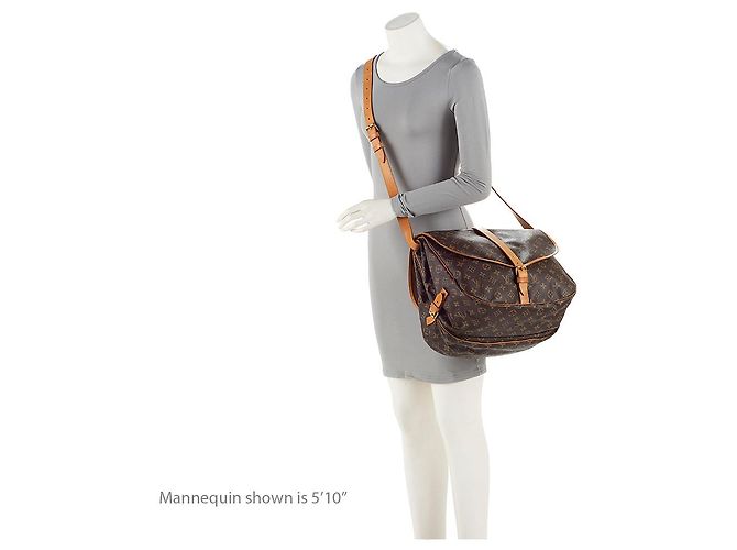 Louis Vuitton Vintage Monogramm Canvas Saumur 35 Umhängetasche Braun - Ansicht 5
