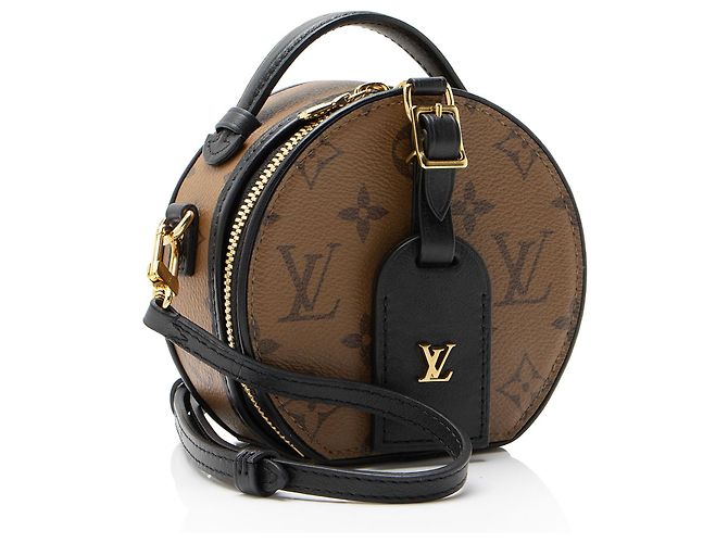 Mini Schultertasche Boite Chapeau Reverse Monogram Louis Vuitton Schwarz - Ansicht 2