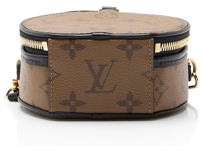 Mini Schultertasche Boite Chapeau Reverse Monogram Louis Vuitton Schwarz - Ansicht 4