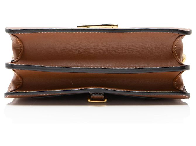 Borsa a spalla bifacciale in tela Monogram e pelle di vitello Louis Vuitton Marrone - vista 4