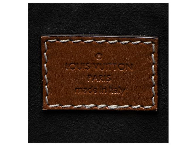 Borsa a spalla bifacciale in tela Monogram e pelle di vitello Louis Vuitton Marrone - vista 9