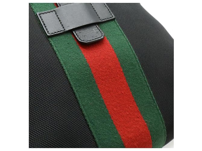 Gucci Techno Canvas Leder Rucksack Schwarz - Ansicht 9