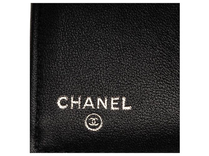 Carteira Trifold em Couro de Cordeiro Matelassé Chanel Preto - vista 6
