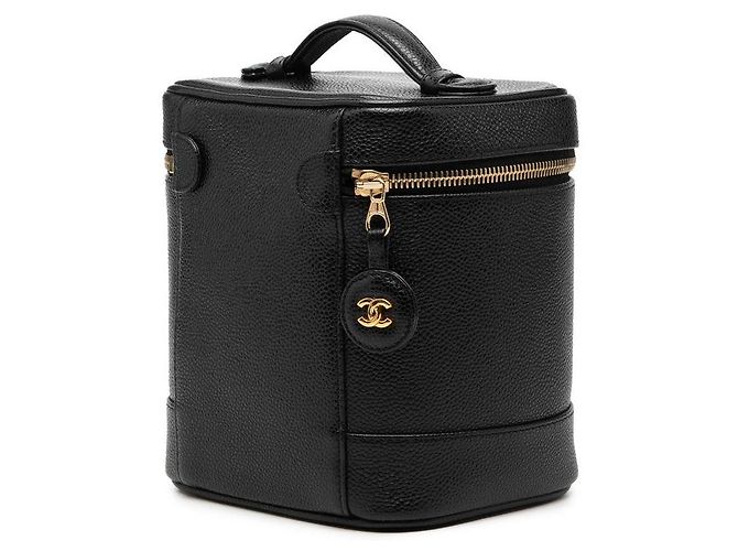 Borsa Vanity in Caviar di Chanel Nero - vista 2