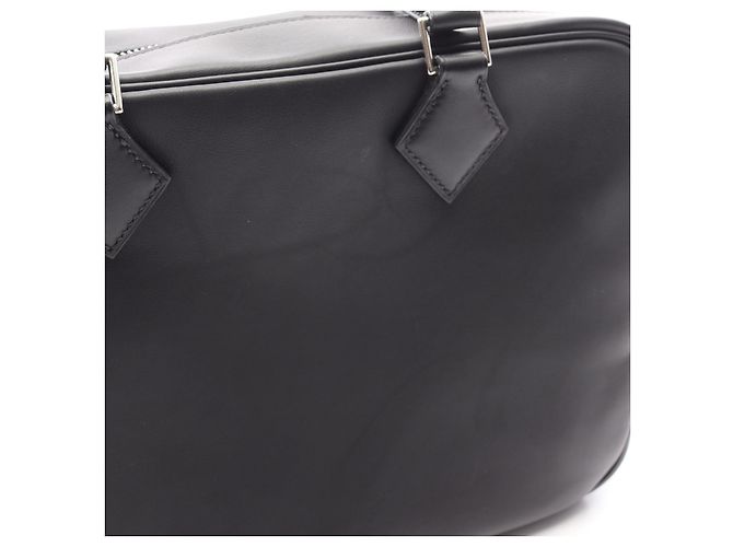 Hermès Plume 28 Lederhandtasche Schwarz - Ansicht 10