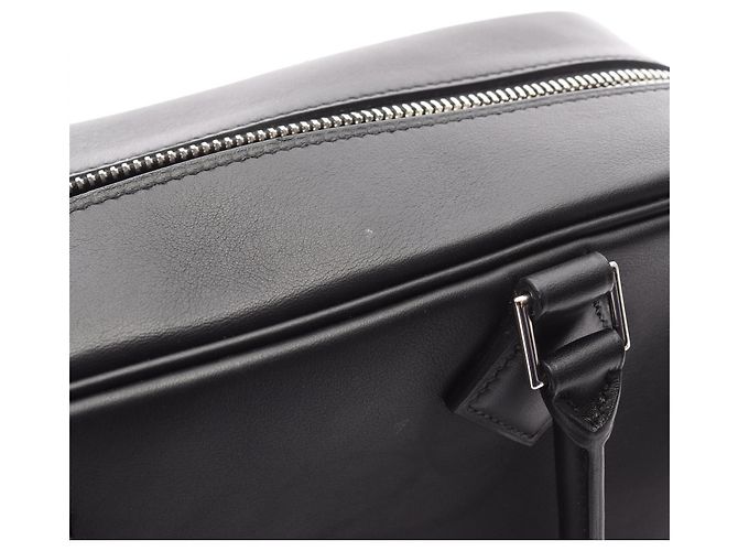 Hermès Plume 28 Lederhandtasche Schwarz - Ansicht 3