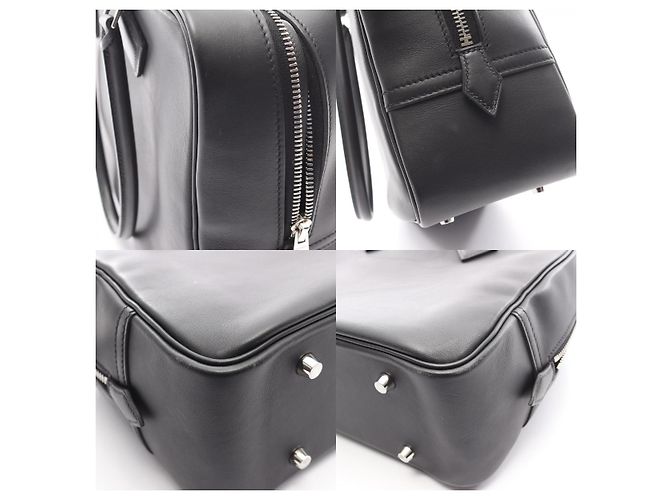 Hermès Plume 28 Lederhandtasche Schwarz - Ansicht 6