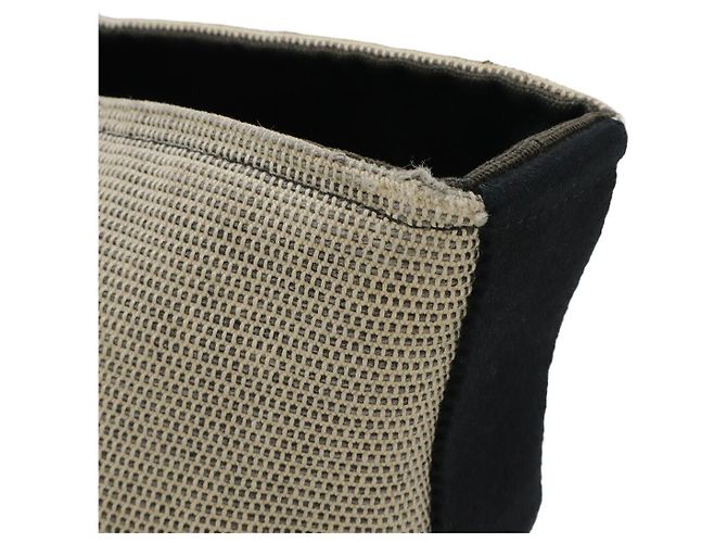 Borsa a mano in tela Sacso MM di Hermès Marrone Beige - vista 4