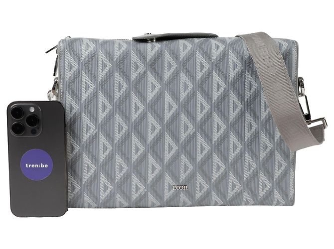 Dior Bolso cruzado de hombro con anillo Gris - vista 9