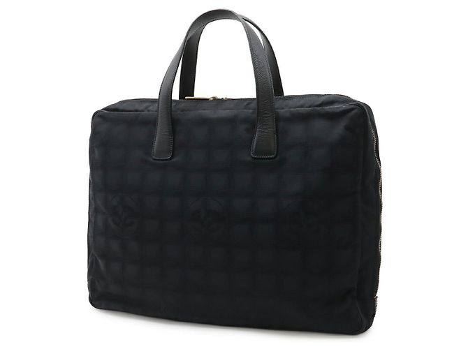 Maletín de nylon jacquard de la nueva línea de viaje de Chanel Negro - vista 2