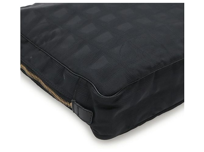 Maletín de nylon jacquard de la nueva línea de viaje de Chanel Negro - vista 3