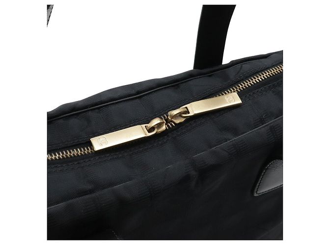 Maletín de nylon jacquard de la nueva línea de viaje de Chanel Negro - vista 5