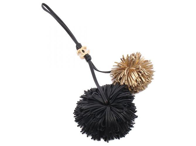 Llavero de cuero Bonbon Chanel Negro - vista 2