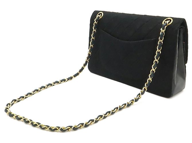 Chanel Matelassé Coco Mark Schultertasche mit Kette Schwarz - Ansicht 2