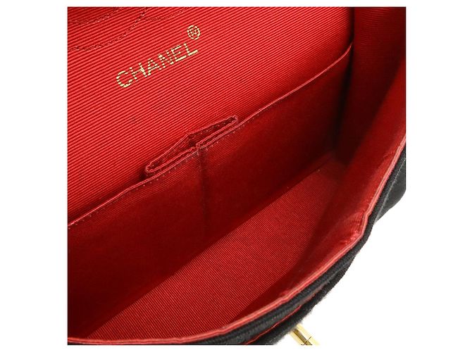 Chanel Matelassé Coco Mark Schultertasche mit Kette Schwarz - Ansicht 7
