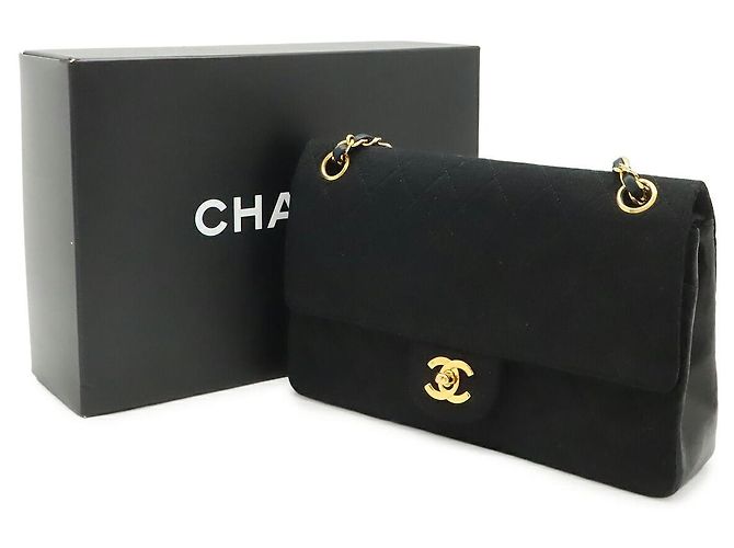 Chanel Matelassé Coco Mark Schultertasche mit Kette Schwarz - Ansicht 9
