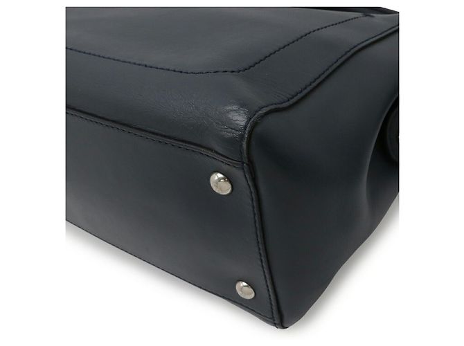 Sac à main Fendi Dotcom en cuir 2WAY Bleu - vue 3