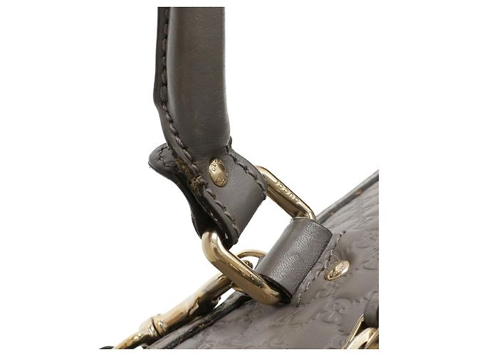 Gucci Microguccissima Leder Tote Bag Grau - Ansicht 5