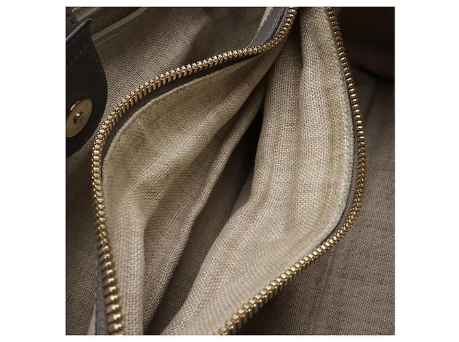 Gucci Microguccissima Leder Tote Bag Grau - Ansicht 8