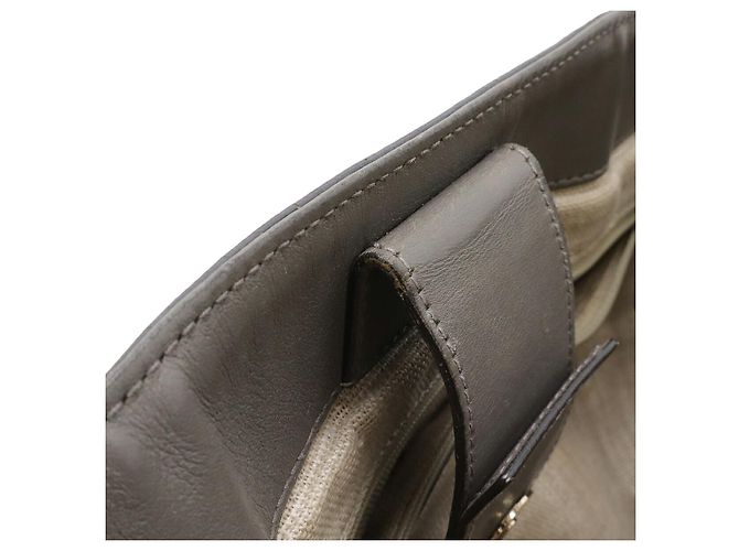 Gucci Microguccissima Leder Tote Bag Grau - Ansicht 9
