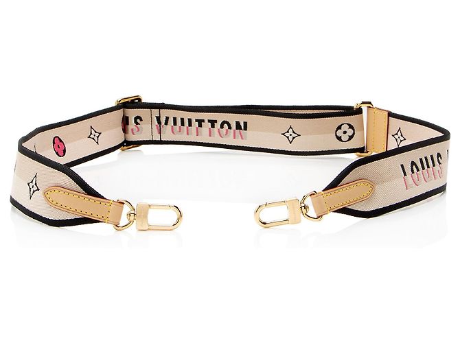 Tracolla Speedy Bandoulière 20 in Jacquard con Logo Louis Vuitton Marrone Beige - vista 2