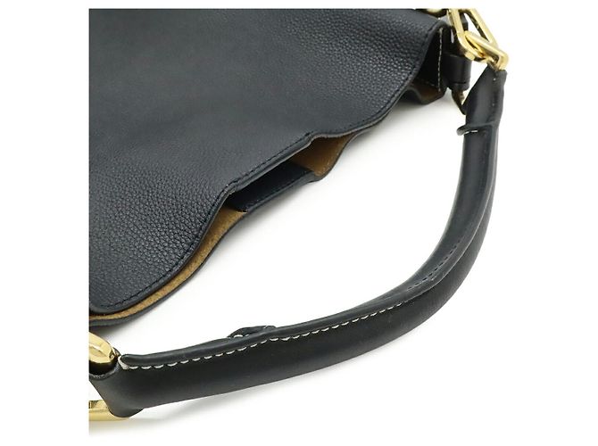 Borsa in pelle Loewe Anagram T Bucket Small Nero - vista 6