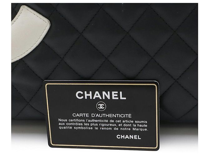 Große Tote Bag Chanel Cambon Line Coco Mark Schwarz - Ansicht 9