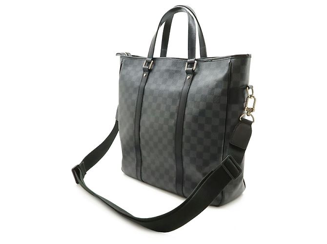 Louis Vuitton Tadao Damier Graphite tote bag Black - view 2