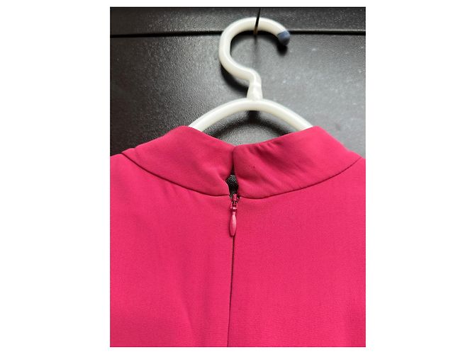 Vestido Halter con Cuello de Joyas Alexander McQueen Rosa - vista 10