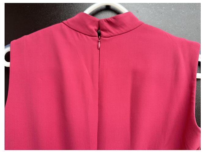 Vestido Halter con Cuello de Joyas Alexander McQueen Rosa - vista 12