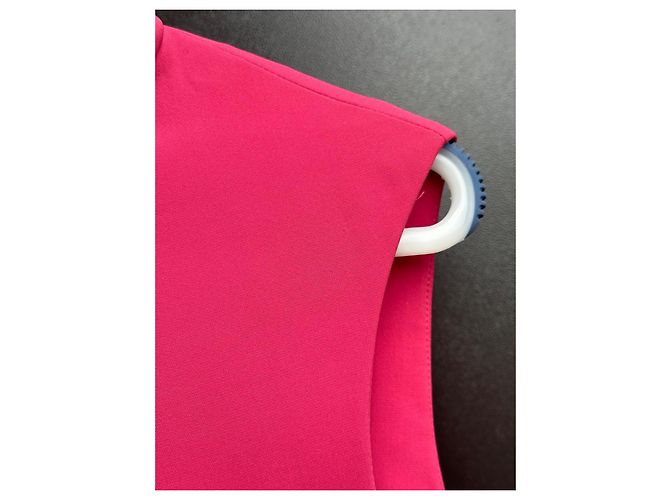 Vestido Halter con Cuello de Joyas Alexander McQueen Rosa - vista 16