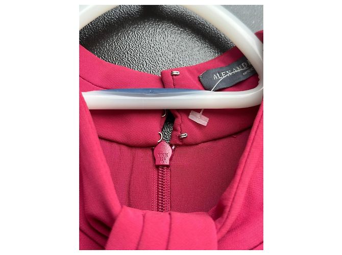 Vestido Halter con Cuello de Joyas Alexander McQueen Rosa - vista 17