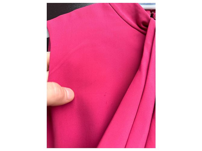 Vestido Halter con Cuello de Joyas Alexander McQueen Rosa - vista 18