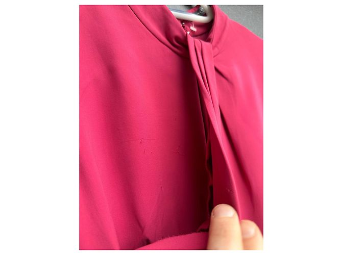 Vestido Halter con Cuello de Joyas Alexander McQueen Rosa - vista 6