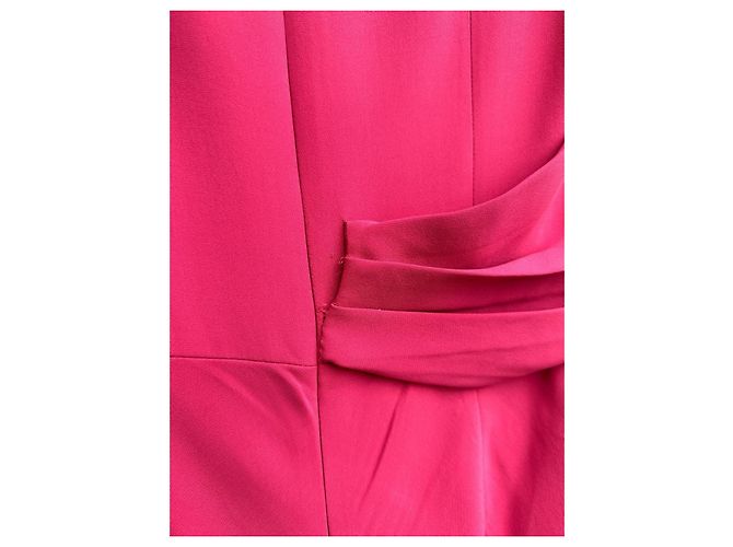 Vestido Halter con Cuello de Joyas Alexander McQueen Rosa - vista 9