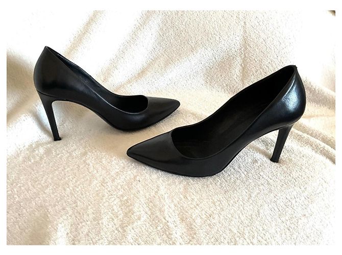 Décolleté Maje in pelle nera numero 38 Nero - vista 3
