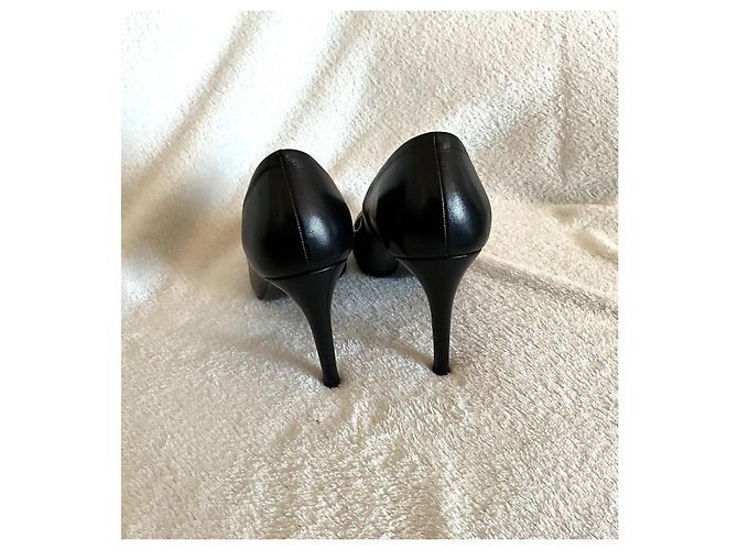 Décolleté Maje in pelle nera numero 38 Nero - vista 5