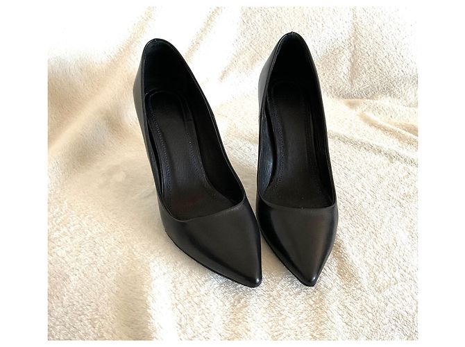 Décolleté Maje in pelle nera numero 38 Nero - vista 6