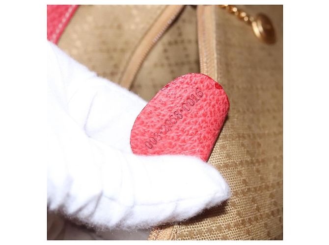 Gucci Vintage Bamboo Suede and Leather Rosso - vista 6