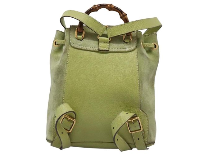 Gucci Gucci bamboo daim mini Grün - Ansicht 2