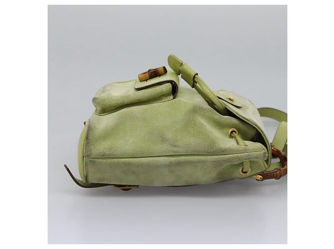 Gucci Gucci bamboo daim mini Grün - Ansicht 4