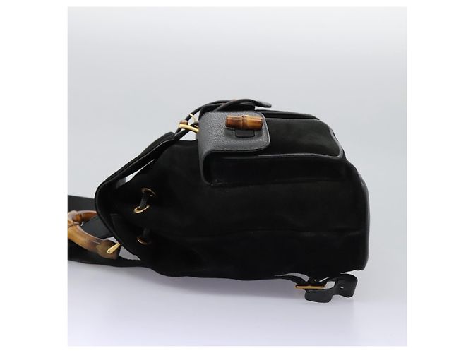 Gucci Vintage Bamboo Daim et Cuir - vue 3